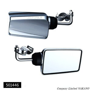 トラック用 バックショットミラー フジ メッキ ロングステー 501446 ステンレス 平面ミラー/大型車/4t車/後方安全対策ミラー/サイドミラー/鏡/JETinoue/