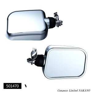 トラック用 バックショットミラー メッキ ショートステー 501470 ステンレス 距離感のつかみやすい平面ミラー/大型車/4t車/後方安全対策ミラー/サイドミラー/鏡/JETinoue/ジェット