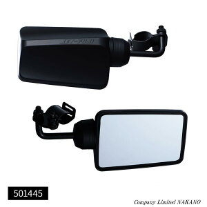 トラック用 バックショットミラー フジ ブラック ロングステー 501445 ステンレス 平面ミラー/大型車/4t車/大型車/4t車/後方安全対策ミラー/サイドミラー/鏡/JETinoue/