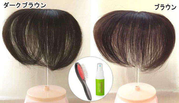 楽天市場】ソフィアン人毛100%部分かつらピタットチェンジ （ブラウン 