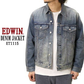EDWIN エドウィン Gジャン デニム ジャケット ET1115 綿100％ メンズ デニム 長袖 ジャケット 246 エドウイン