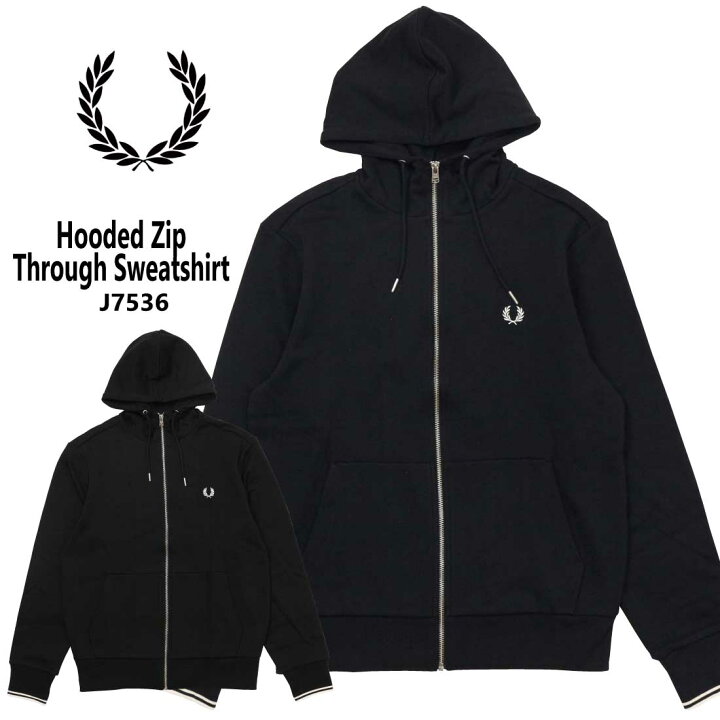楽天市場】FRED PERRY フレッドペリー 長袖 ジップ パーカー J7536 