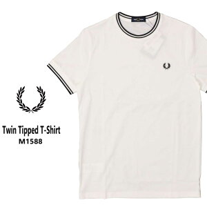 ���[���֔��� FRED PERRY �t���b�h�y���[ ���� T�V���c Twin Tipped T-Shirt M1588 �e�B�b�v���C�� �R�b�g���W���[�W�[ �N���[�l�b�N ���K�̔��X
