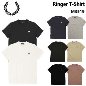 メール便発送 FRED PERRY フレッドペリー M3519 RINGER T-SHIRT リンガー Tシャツ 半袖 クルーネック ワンポイント ロゴ