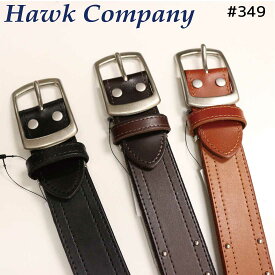 ホークカンパニー Hawk Company ベルト スタッズベルト 349 牛革 長さ調整可能 本革 メンズ レディース プレゼント カジュアル