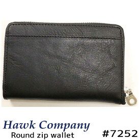 Hawk Company ホークカンパニー 財布 7252 ラウンド ウォレット 二つ折り財布 メンズ レディース ユニセックス