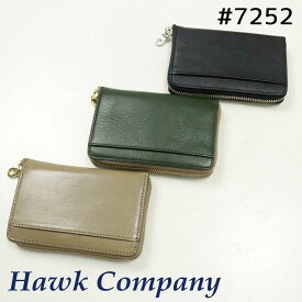Hawk Company ホークカンパニー 財布 7252 ラウンド ウォレット 二つ折り財布 メンズ レディース ユニセックス