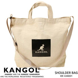 KANGOL カンゴール IDE-KAN001 コットン ショルダー バッグ SHOULDER BAG トートバッグ キャンバス生地 ロゴ プリント