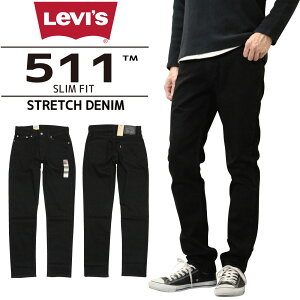 Levi's LEVI'S ���[�o�C�X 511 �u���b�N �X�g���b�` �f�j�� �X�����t�B�b�g �X�L�j�[ �W�[���Y 04511 1907 �u���b�N �� �����Y �{�g���X