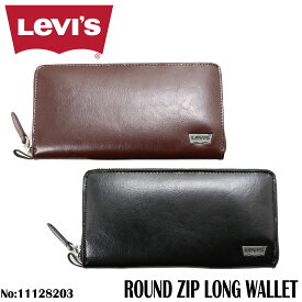 Levi's LEVI'S リーバイス 財布 本革 長財布 ラウンド ジップ ロング ウォレット 牛革 11128203 男女兼用 メンズ プレゼント