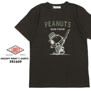 [  LUMBER o[  TVc PEANUTS Xk[s[ 251629 SNOOPY PRINT T-SHIRTS ނ Y N[lbN JWA