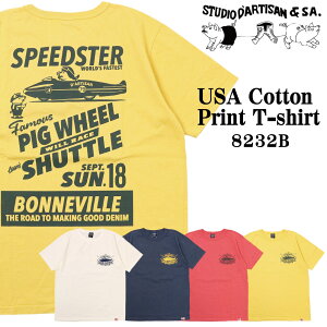 ���[���� STUDIO D'ARTISAN �X�e���f�B�I�E�_�E���`�U�� ���� T�V���c USCotton Print T-shirt �A���J�W 8232B ���{�� �X�s�[�h�g���C�A�� �X�g���[�����C�i�[