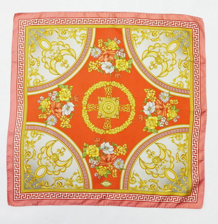 ATELIER VERSACE アトリエヴェルサーチシルク大判スカーフ中古 