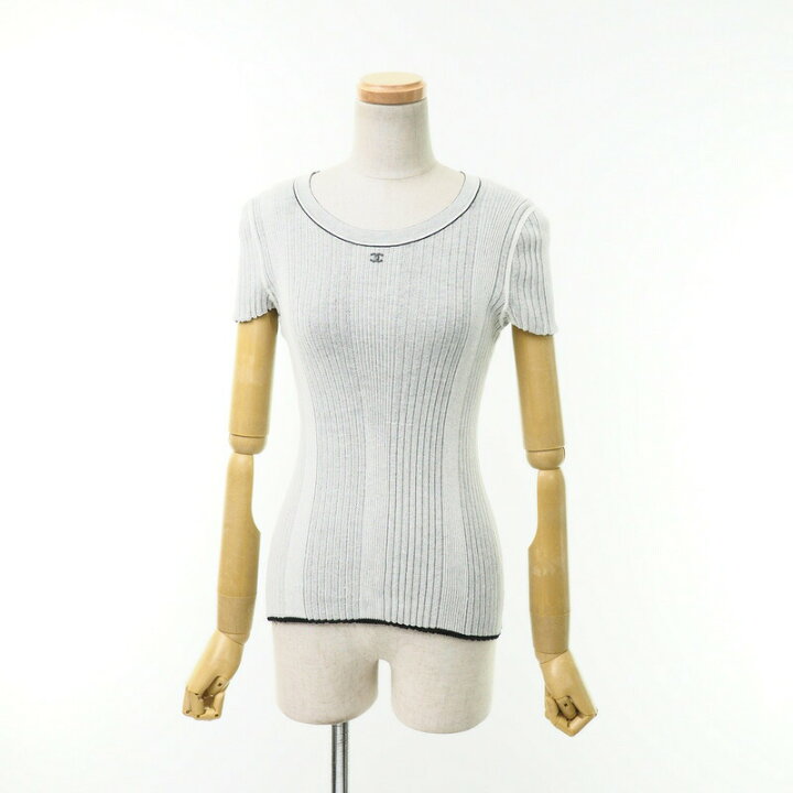 楽天市場】CHANEL シャネル CCロゴ 半袖 ニット セーター  