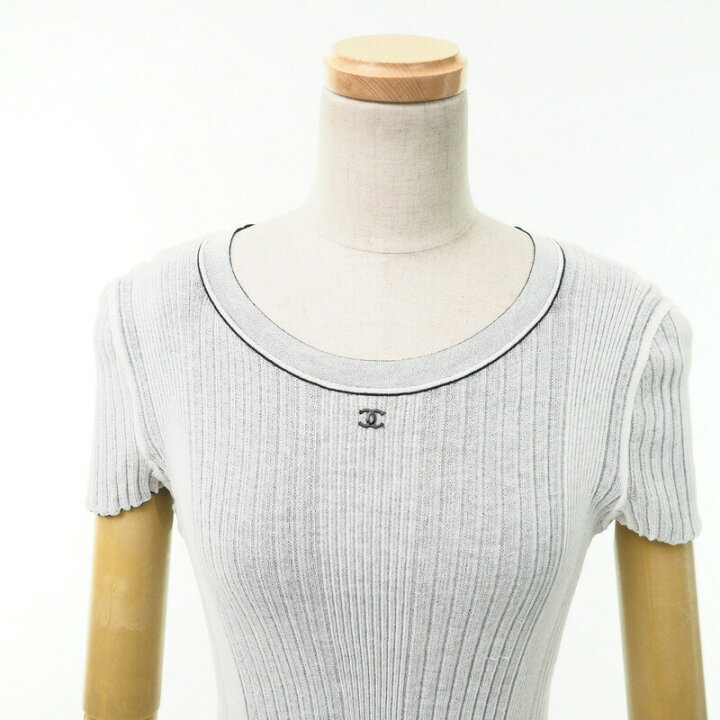 楽天市場】CHANEL シャネル CCロゴ 半袖 ニット セーター  