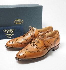 【SALE】■未使用品■Crockett & Jones クロケット＆ジョーンズ GHILLIE 2 ギリーシューズ ウイングチップ メダリオン 革靴 サイズ9E（27.5cm相当）ブラウン イングランド製 20220705/GL0312