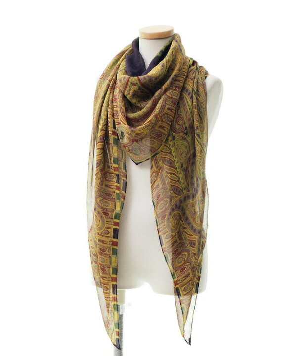 楽天市場】□美品□ETRO エトロ ペイズリー 大判 ストール ショール 