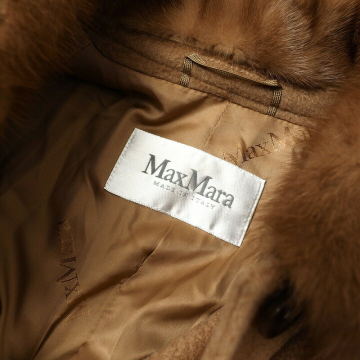 楽天市場】□美品□MaxMara マックスマーラ 総キャメル コート ロング  
