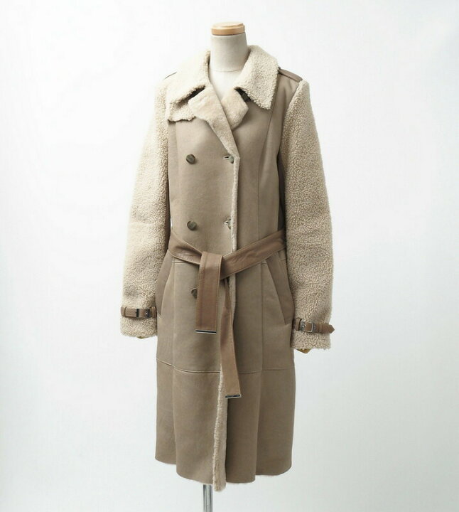 楽天市場】□未使用品□ESCADA エスカーダ ムートンコート ロング 