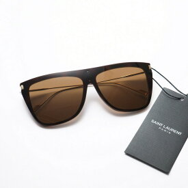 【SALE】■美品■SAINT LAURENT PARIS サンローラン パリ サングラス《SL 1 T》99□0 145 YSL アイウェア トータスブラウン ブランド古着【中古】20230324/GM9620