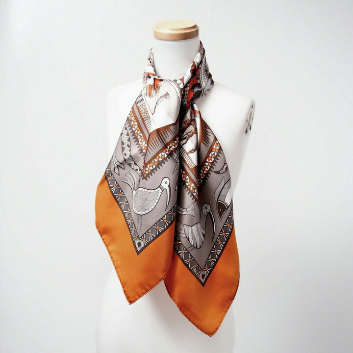 楽天市場】□美品□HERMES エルメス カレ90 VIE DU FLEUVE《北極圏の 