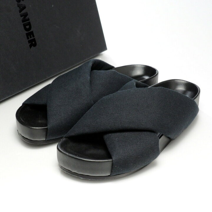 楽天市場】JIL SANDER ジルサンダー クロス スライド サンダル 靴 