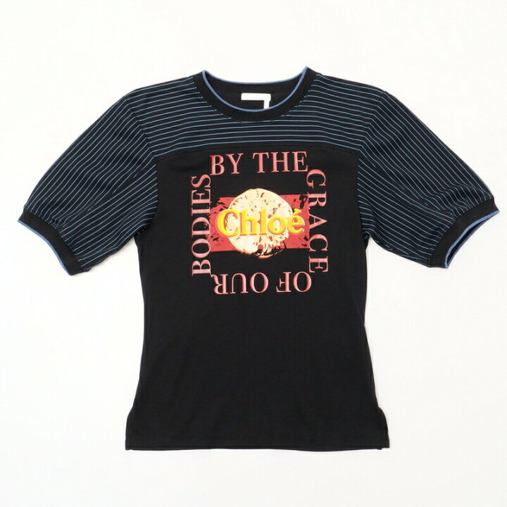 楽天市場】□美品□2020SS□CHLOE クロエ ロゴプリント 半袖 Tシャツ  
