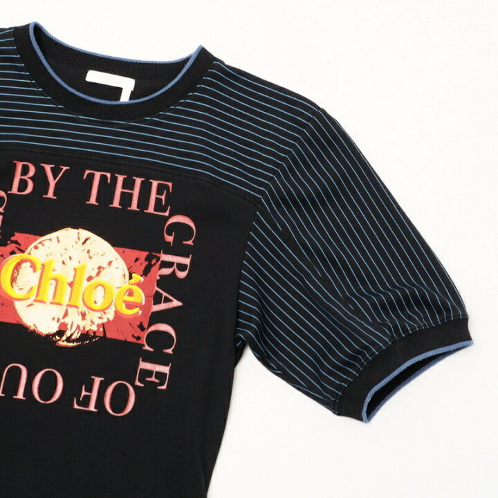 楽天市場】□美品□2020SS□CHLOE クロエ ロゴプリント 半袖 Tシャツ  