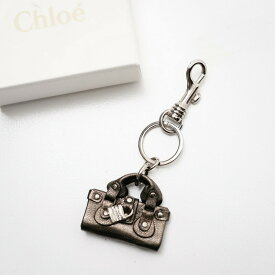 ■美品■CHLOE クロエ バッグチャーム キーホルダーキーリング クリスタル装飾 アクセサリー ブランド古着【中古】20230616/GN6498