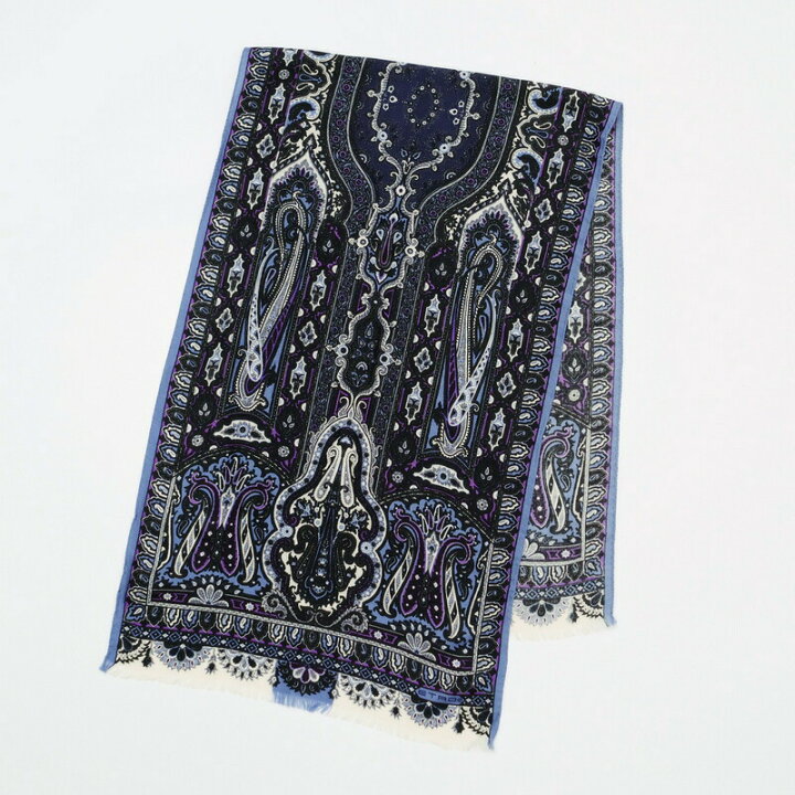楽天市場】□美品□ETRO エトロ シルク ロング スカーフ ストール 