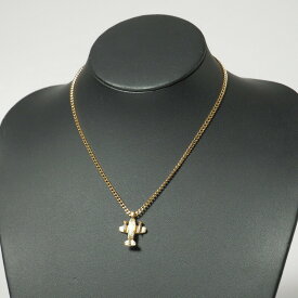 ■美品■GIVENCHY ジバンシィ《ヴィンテージ》飛行機 ネックレス ゴールドカラー old vintage アクセサリー ブランド古着【中古】20230811/GO0845