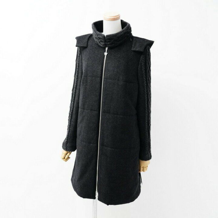 楽天市場】□極美品□Rene ルネ ロング コート サイズ38 グレー フード 