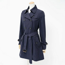 【プライスダウン】■美品■BLUE LABEL CRESTBRIDGE ブルーレーベル クレストブリッジ トレンチコート サイズ38 ダブル ネイビー ブランド古着【中古】20230912/GO2391