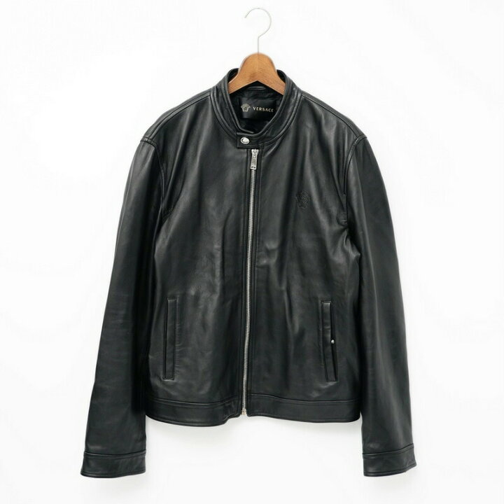 楽天市場】□美品□VERSACE ヴェルサーチ ラムレザー ジャケット 
