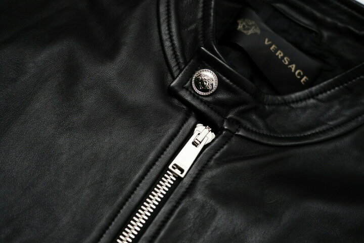 楽天市場】□美品□VERSACE ヴェルサーチ ラムレザー ジャケット 