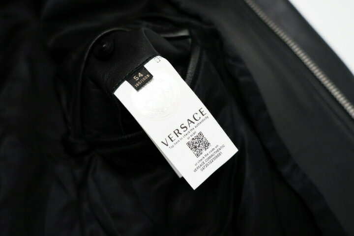 楽天市場】□美品□VERSACE ヴェルサーチ ラムレザー ジャケット 