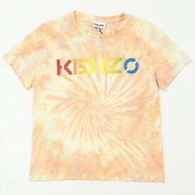 ■未使用品■KENZO ケンゾー 半袖 Tシャツ カットソー レディース サイズL コットン タイダイ オレンジ 20231220/GP0687