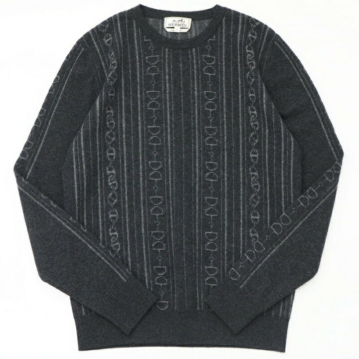 楽天市場】□美品□HERMES エルメス シェーヌダンクル 総カシミヤ 長袖  