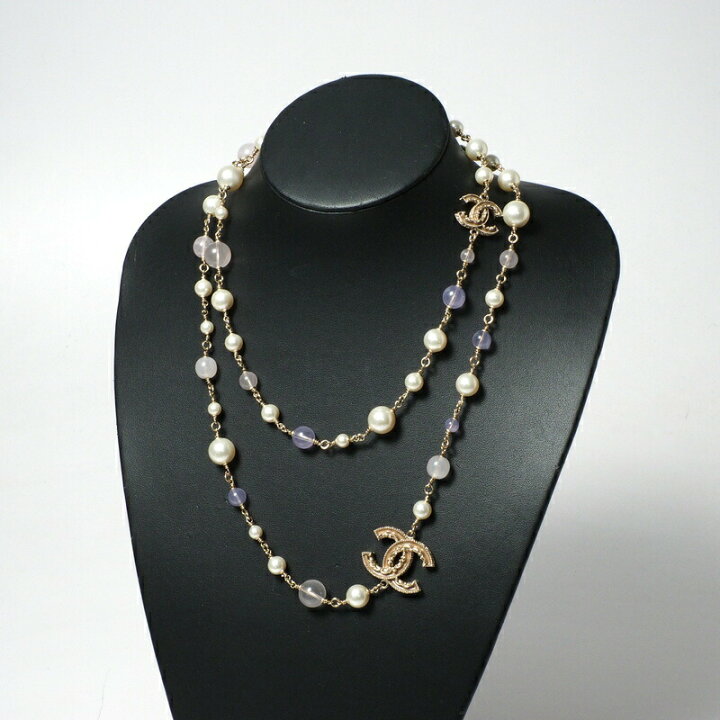 楽天市場】CHANEL シャネル ロング ネックレス アクセサリー ココ 
