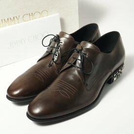 【セール】JIMMY CHOO ジミーチュウ JACKSON ジャクソン ドレスシューズ サイズ41 レースアップシューズ ドレスシューズ 革靴 レザー スタッズ イタリア製 ブランド古着【中古】20240418/GP6381
