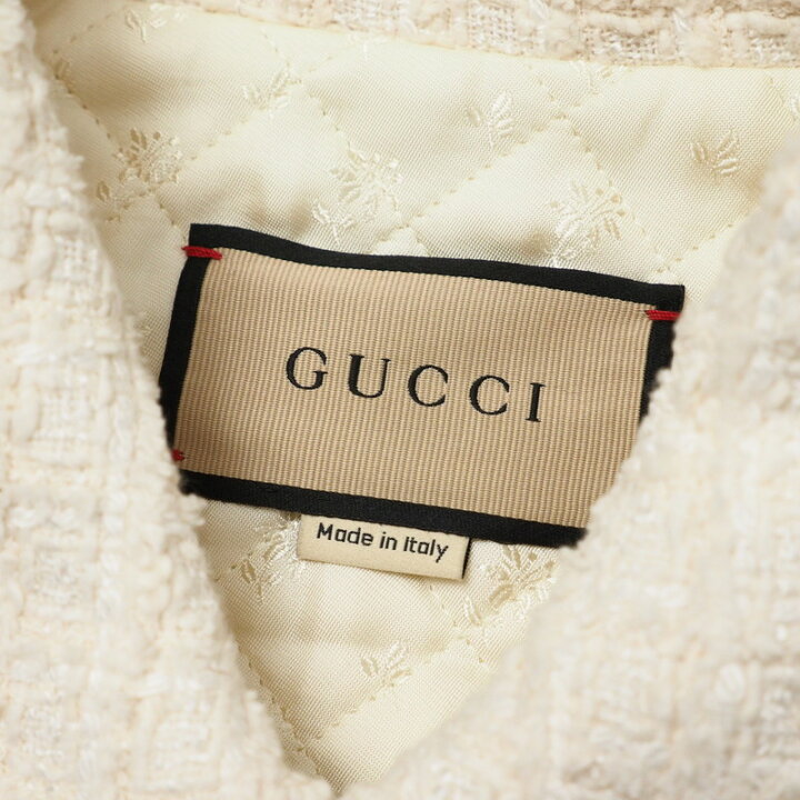 楽天市場】□美品□GUCCI グッチ ジャケット サイズ40 ツイード ジップ  