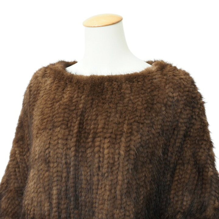 楽天市場】□未使用品□Leilian レリアン ポンチョ ミンクヤーン 