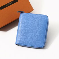 MOYNAT モワナ 2つ折り財布 - ボルドー ラウンドファスナー レザー - メルカリ