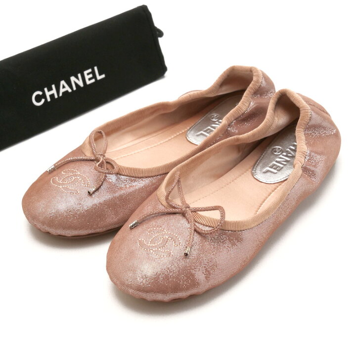 楽天市場】CHANEL シャネル バレエシューズ サイズ37 フラットシューズ 