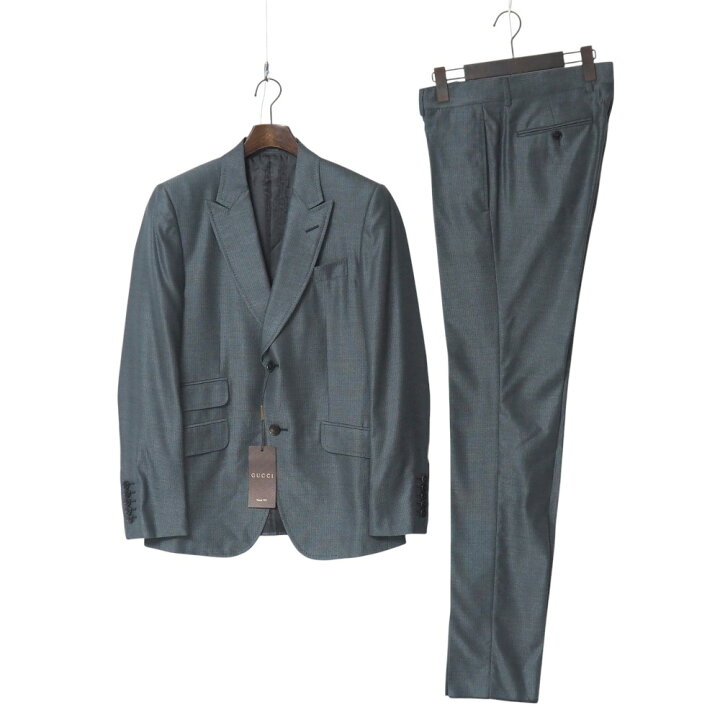 楽天市場】□美品□GUCCI グッチ スーツ サイズ7-46 C ストライプ 