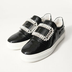 Roger Vivier ロジェヴィヴィエ スリッポン サイズ35 1/2 ビジュー エナメル ローカット レザー 靴 ブランド古着【中古】20251125/RA6414