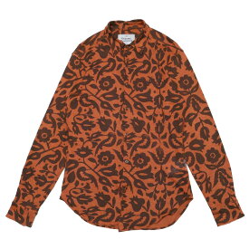 Vivienne Westwood ヴィヴィアンウエストウッド 長袖シャツ サイズ44 オーブ刺繍 ボタニカル イタリア製 ブランド古着【中古】20260126/RA7542