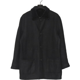 ■美品■Kiton キートン コート ムートン 毛皮 レザー ミドルコート ブランド古着【中古】20260910/RB0903