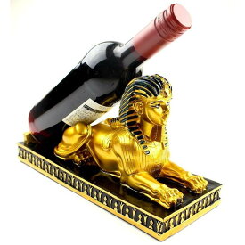 ワインホルダー ワインラック ホルダー ワイン シャンパン ボトル スタンド スフィンクス インテリア ディスプレイ Anberotta W16 (ゴールド) SSS