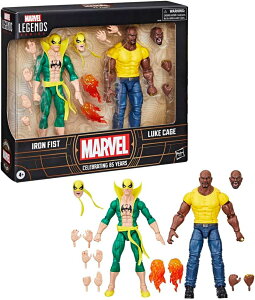 フィギュア アイアンフィスト ルークケイジ マーベルレジェンドシリーズ ヒーローズフォーハイヤー 2パック 可動20以上 アクセサリー12点付属 ウィンドウボックス仕様 Hasbro公式 6インチスケ